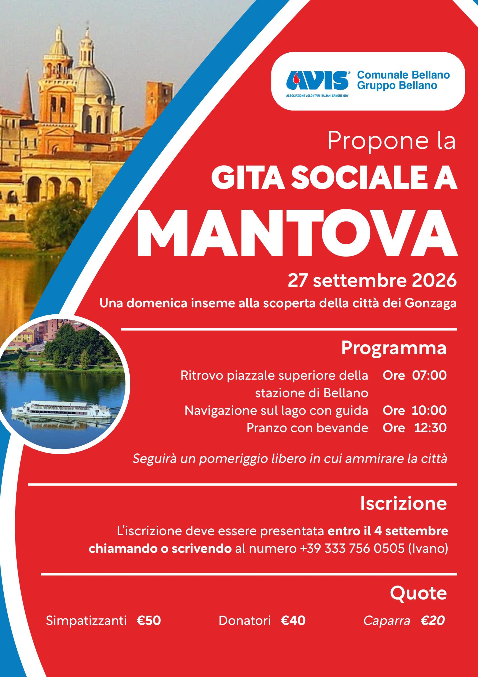 AVIS Bellano Volantino gita sociale a Mantova scaled